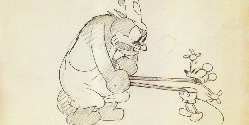 un disegno di walt disney dedicato a mickey mouse - nerdface