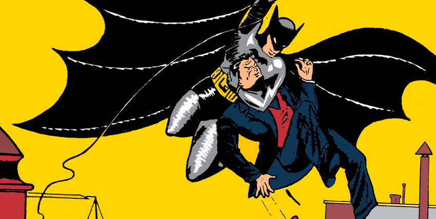 batman in uno dei primi disegni del suo lancio editoriale - nerdface