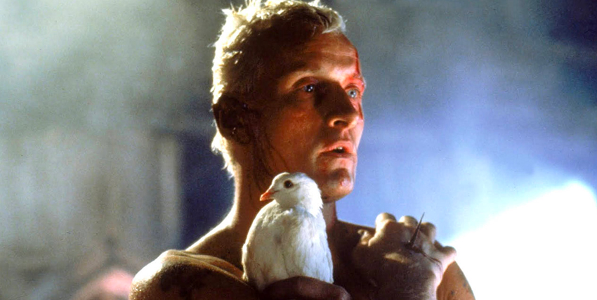 Primo piano di Rutger Hauer in Blade Runner - nerdface
