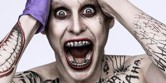 Primo piano del Joker di Jared Leto - nerdface