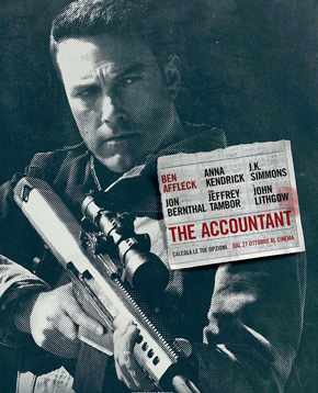 locandina ufficiale di the accountant - nerdface