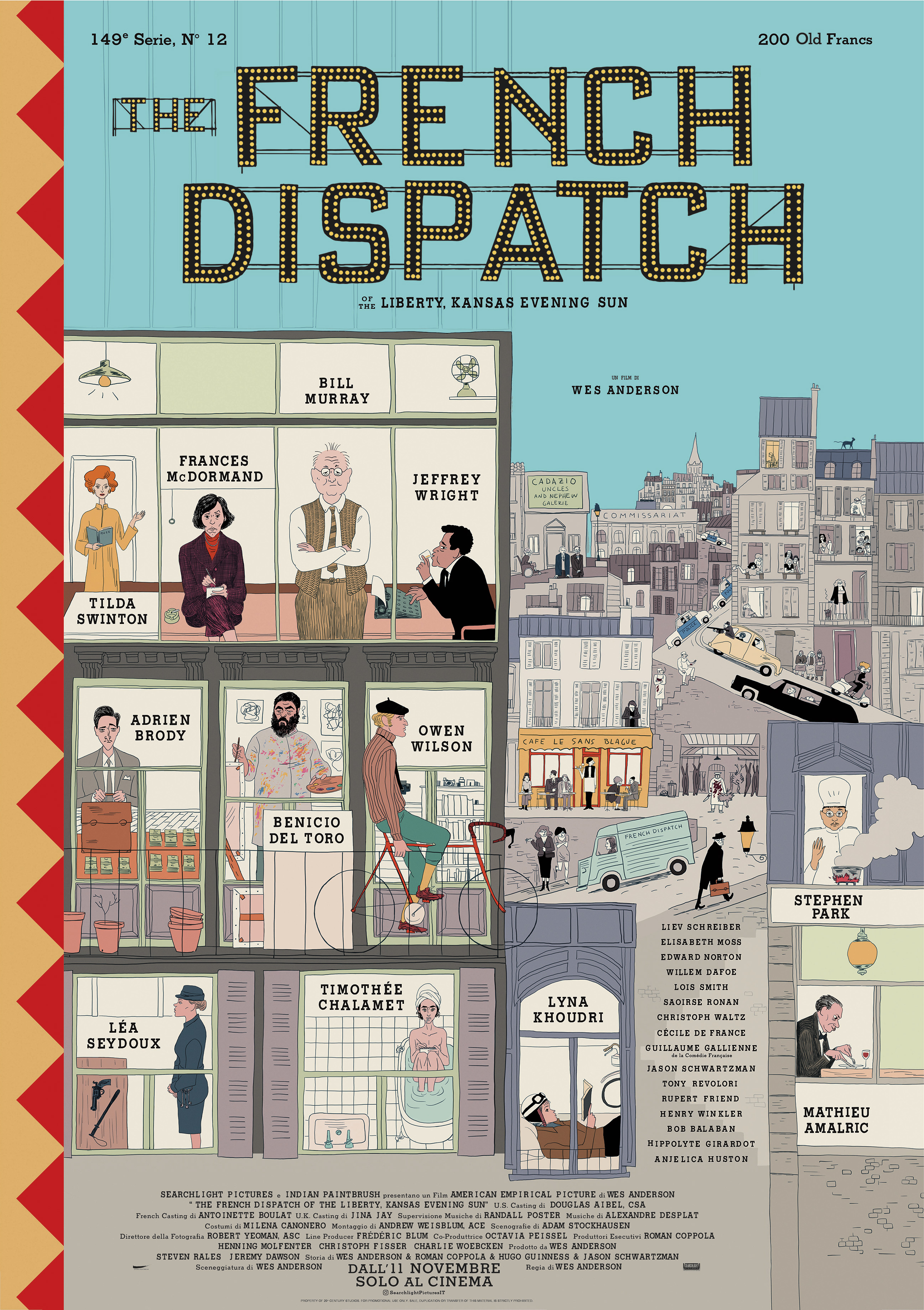 poster ufficiale di the french dispatch - nerdface