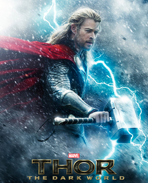 locandina ufficiale del film Thor: the dark world - nerdface