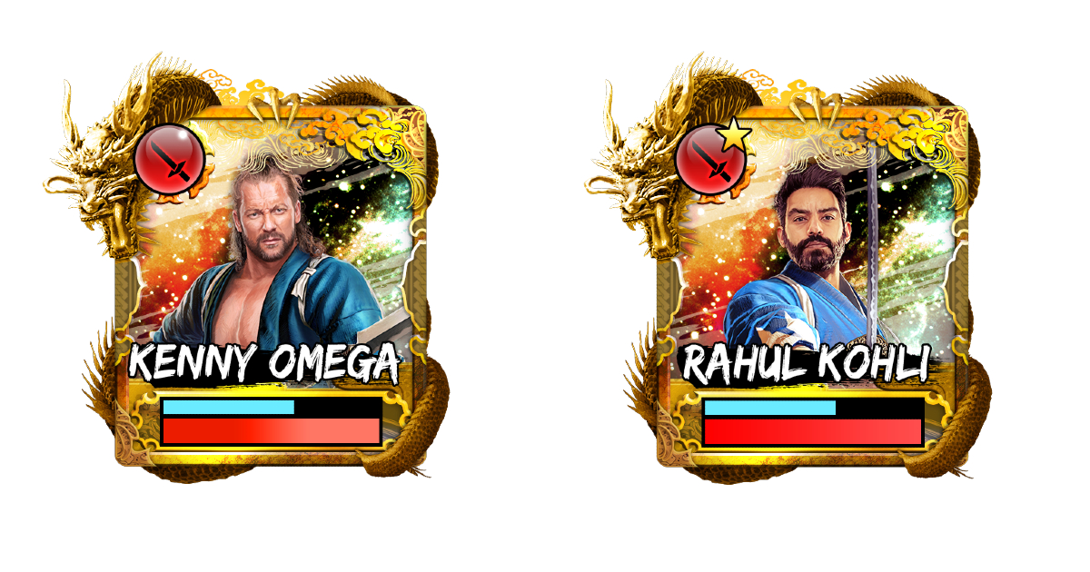 le due carte soldato con omega e kohli in like a dragon ishin - nerdface