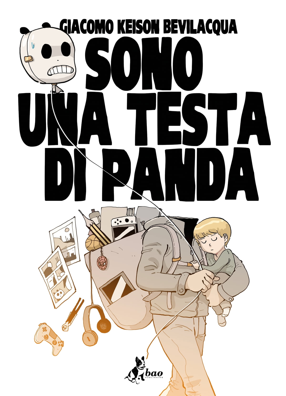 la copertina di sono una testa di panda - nerdface