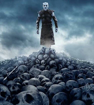 il re degli estranei nel poster della stagione finale di game of thrones - nerdface
