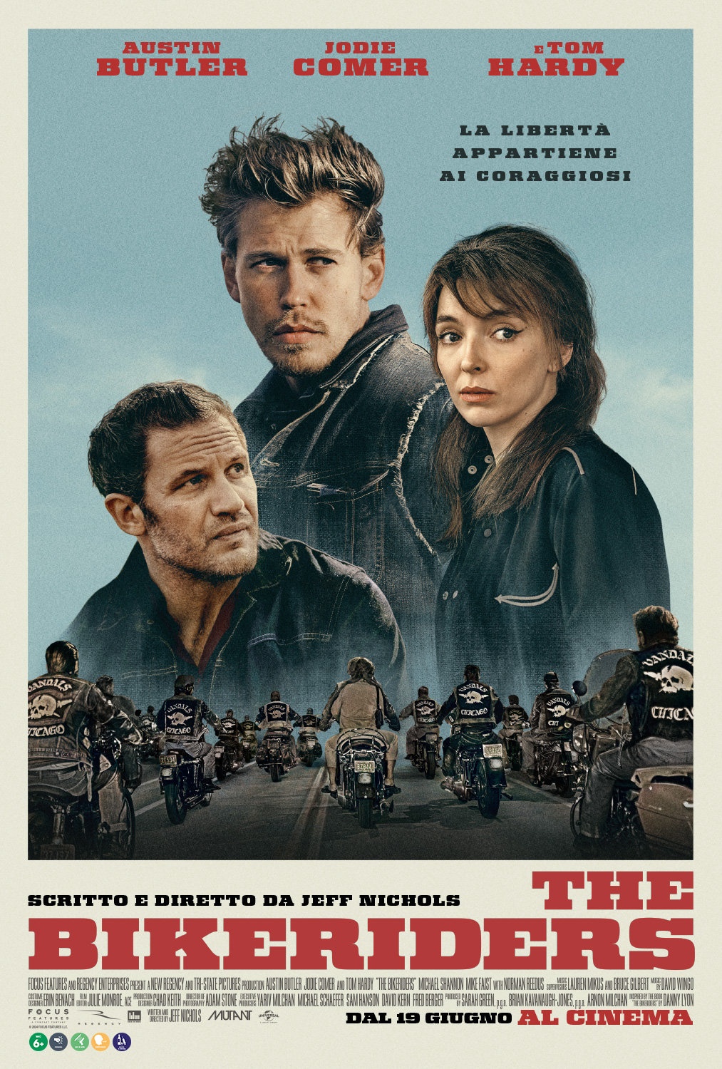 il poster ufficiale di the bikeriders - nerdface