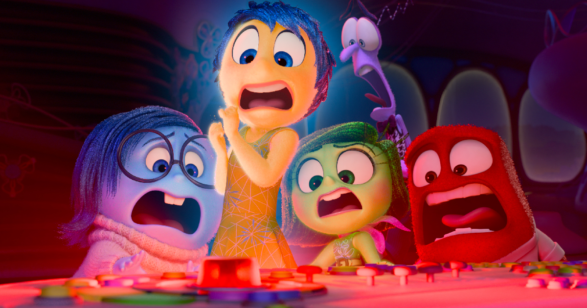 le emozioni di riley sembrano spaventate in inside out 2 - nerdface