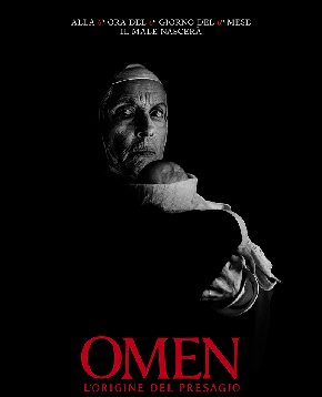 il poster ufficiale di omen l'origine del presagio - nerdface