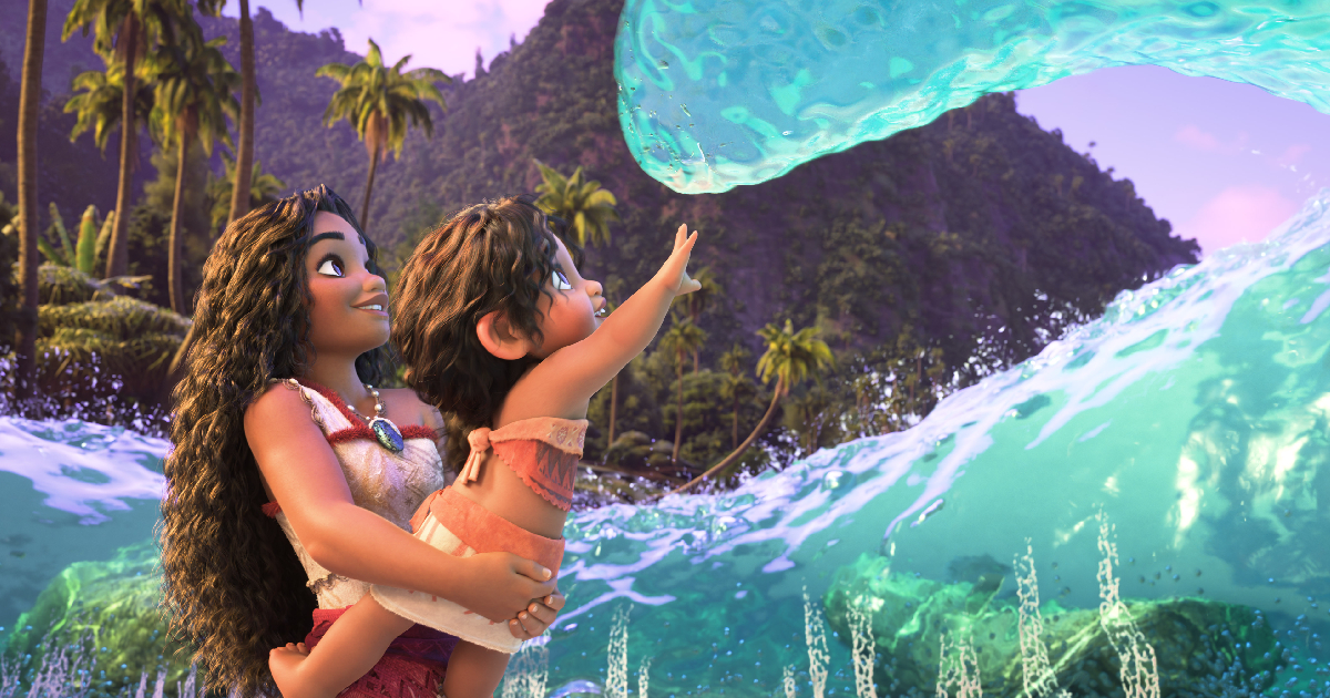 vaiana tiene un bimbo perché tocchi un'onda marina nel trailer di oceania 2 - nerdface