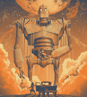 il poster ufficiale de il gigante di ferro - nerdface