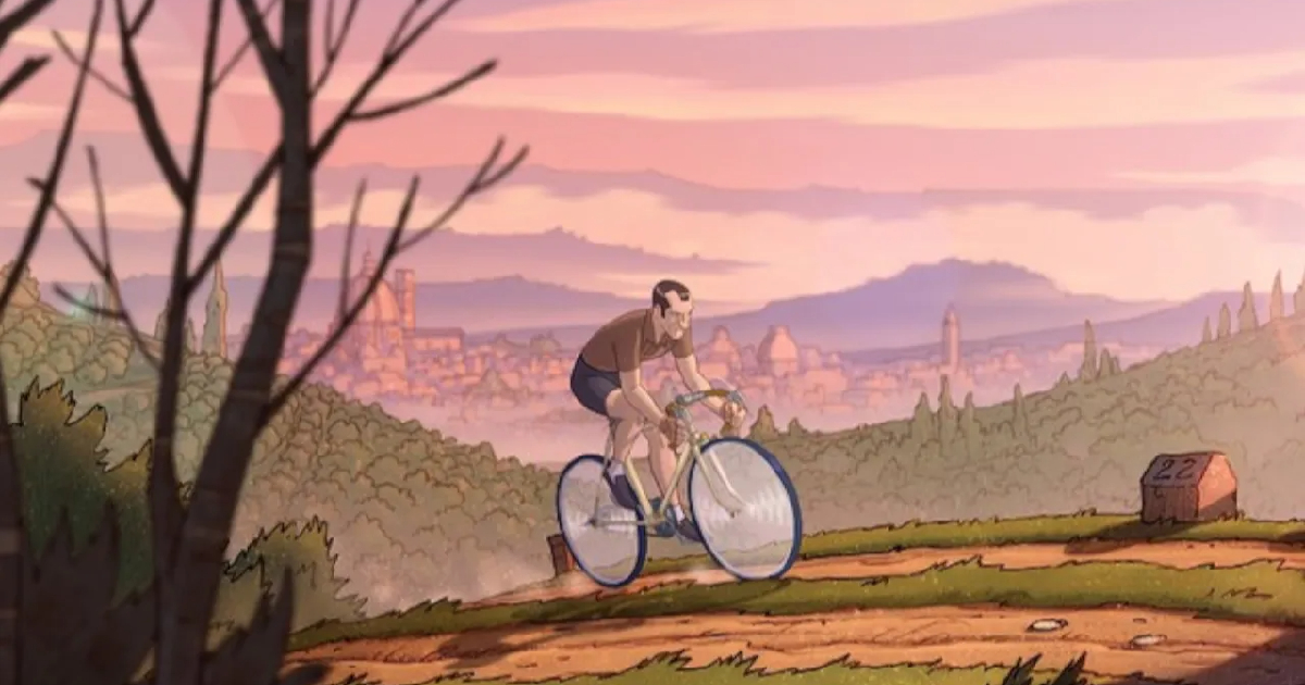 il campione in sella nel film la bicicletta di bartali - nerdface