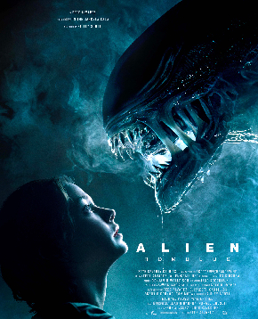 il poster ufficiale di alien romulus - nerdface