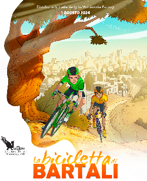 il poster ufficiale de la bicicletta di bartali - nerdface