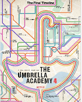 il poster ufficiale della quarta stagione di the umbrella academy - nerdface