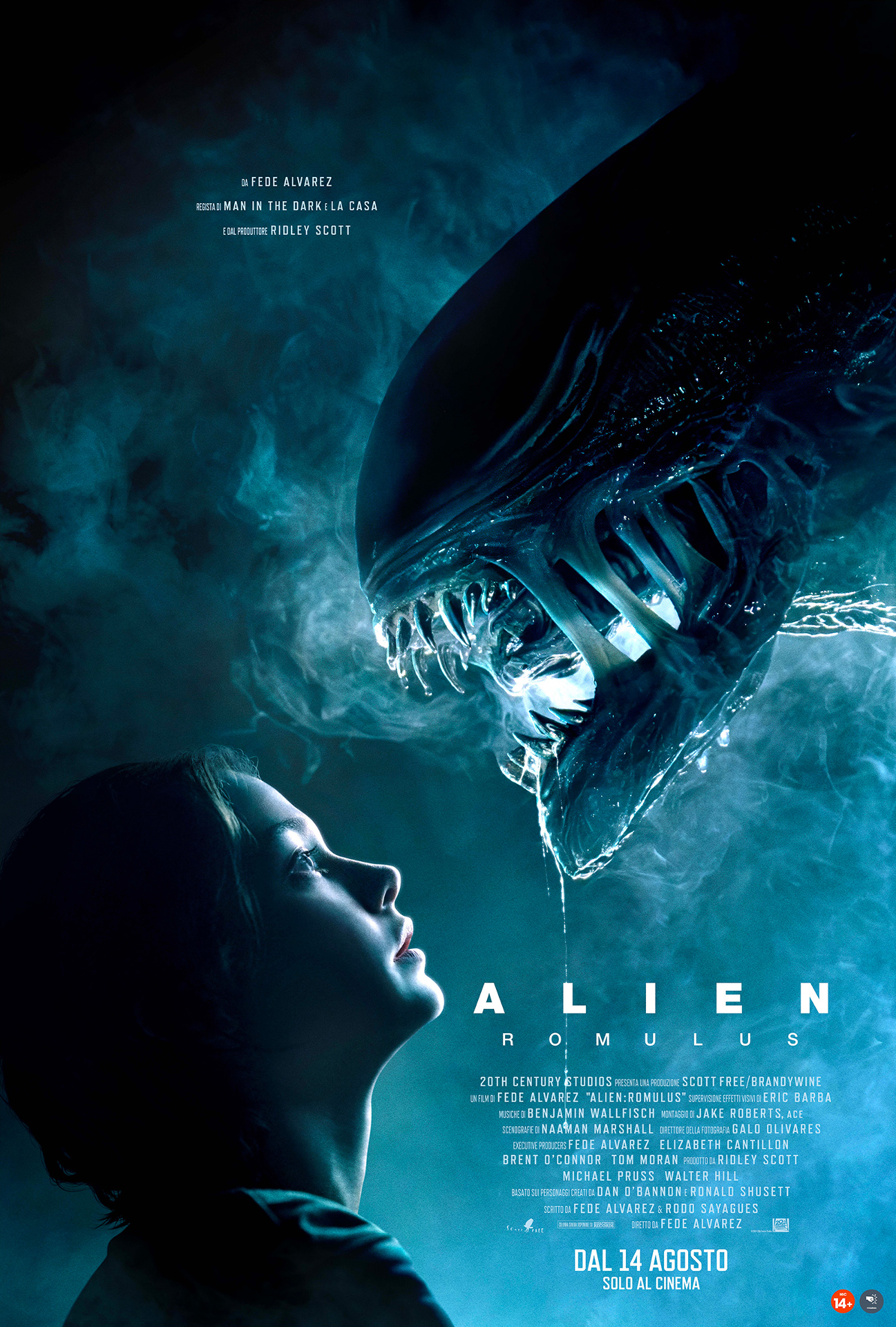 il poster ufficiale di alien romulus - nerdface