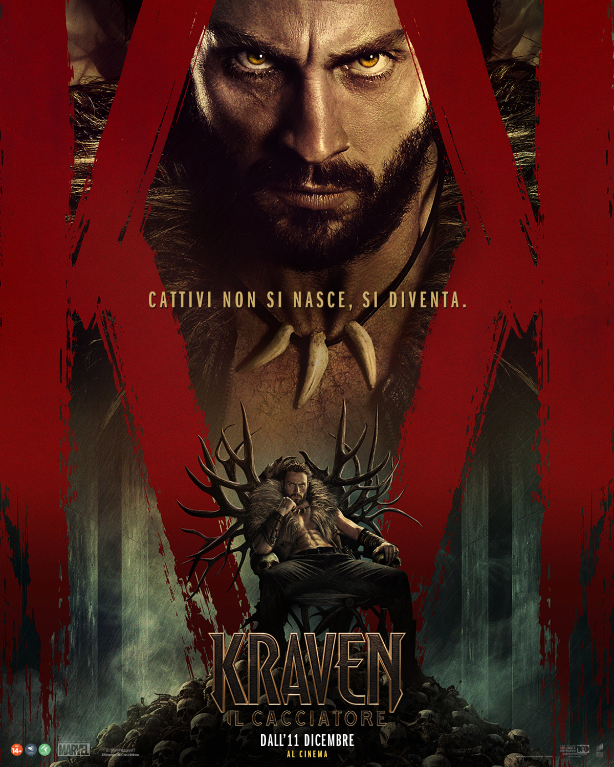 il poster ufficiale di Kraven il cacciatore - nerdface