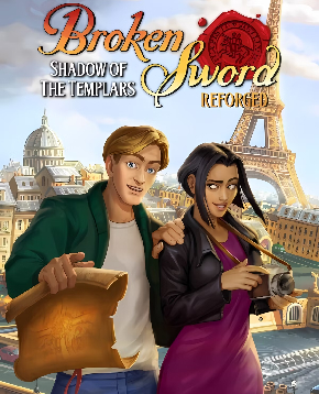 la copertina ufficiale di broken sword shadow of the templars reforged - nerdface