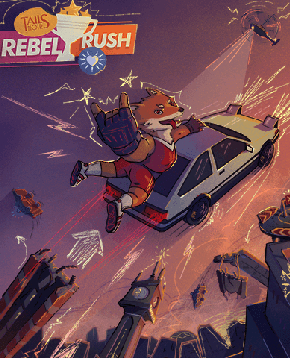 la cover ufficiale di tails noir rebel rush - nerdface