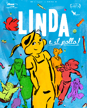 il poster ufficiale di linda e il pollo - nerdface