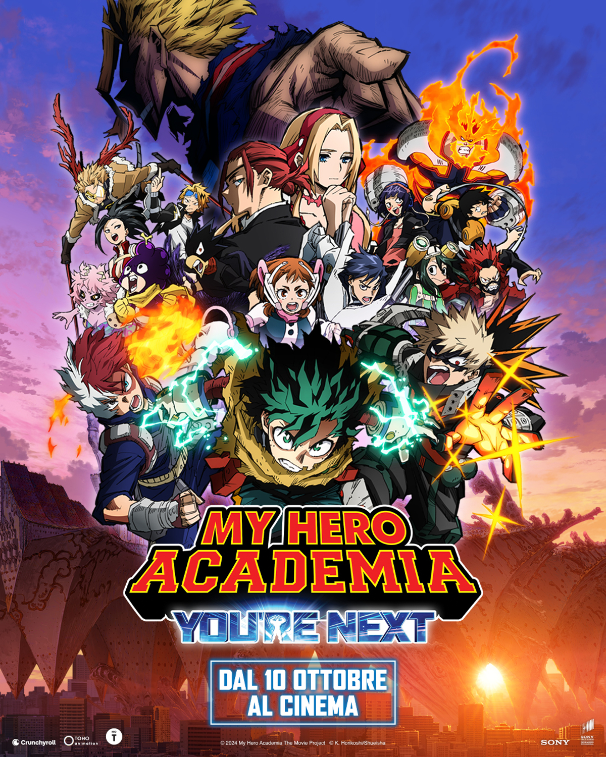 il poster ufficiale di my hero academia you're next - nerdface