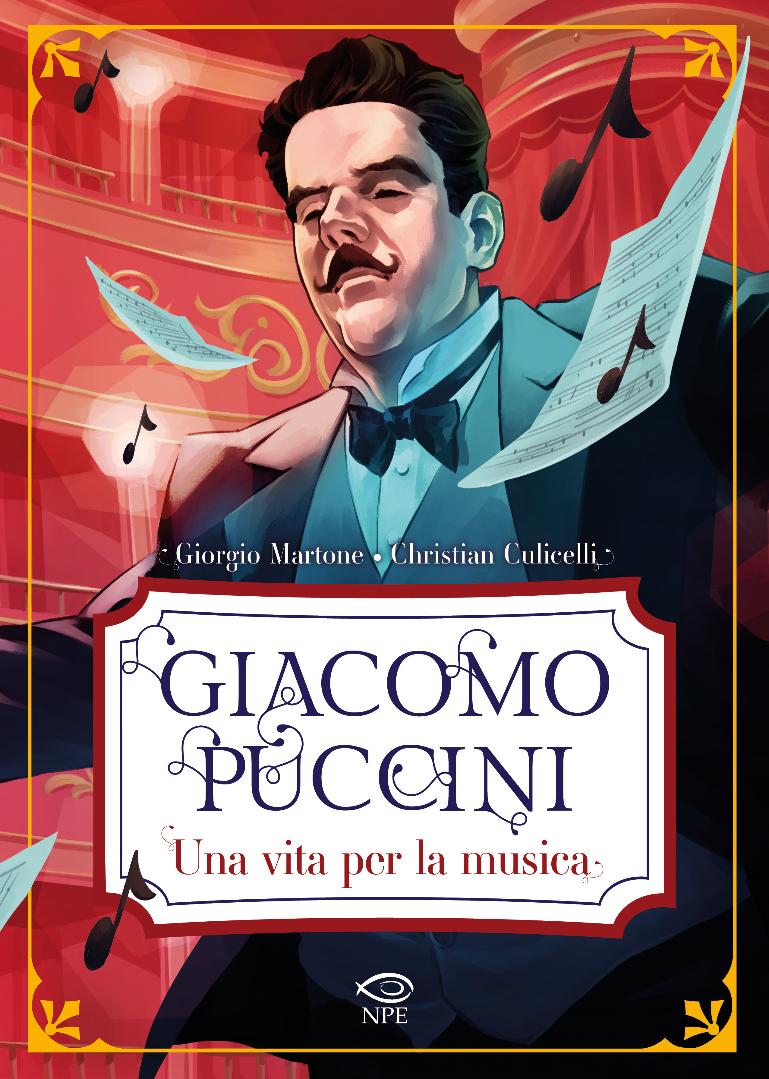 la copertina di giacomo puccini una vita per la musica - nerdface