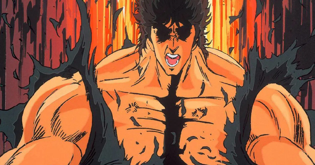 kenshiro disintegra la sua giacca di pelle in ken il guerriero - nerdface