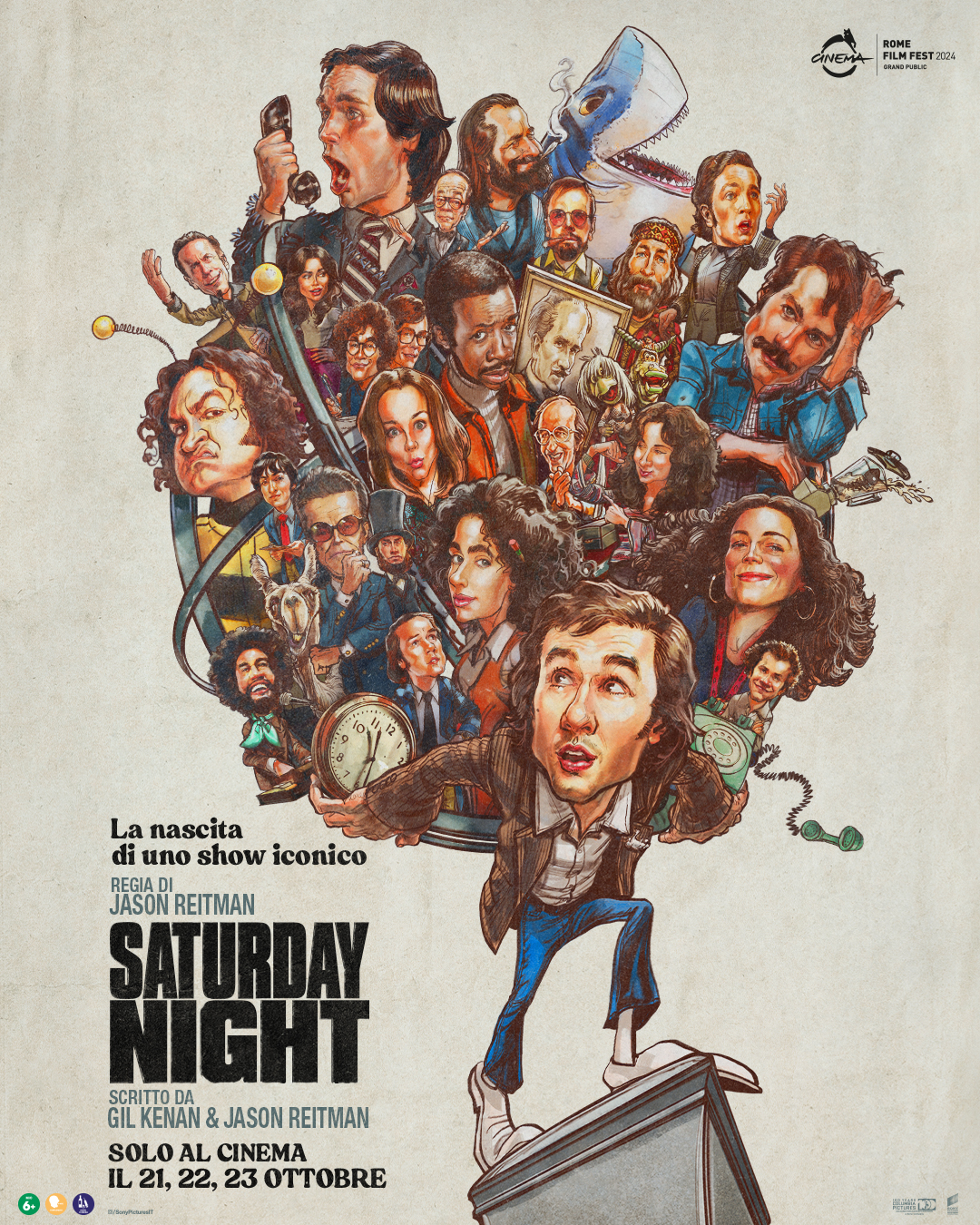 il poster ufficiale di saturday night - nerdface