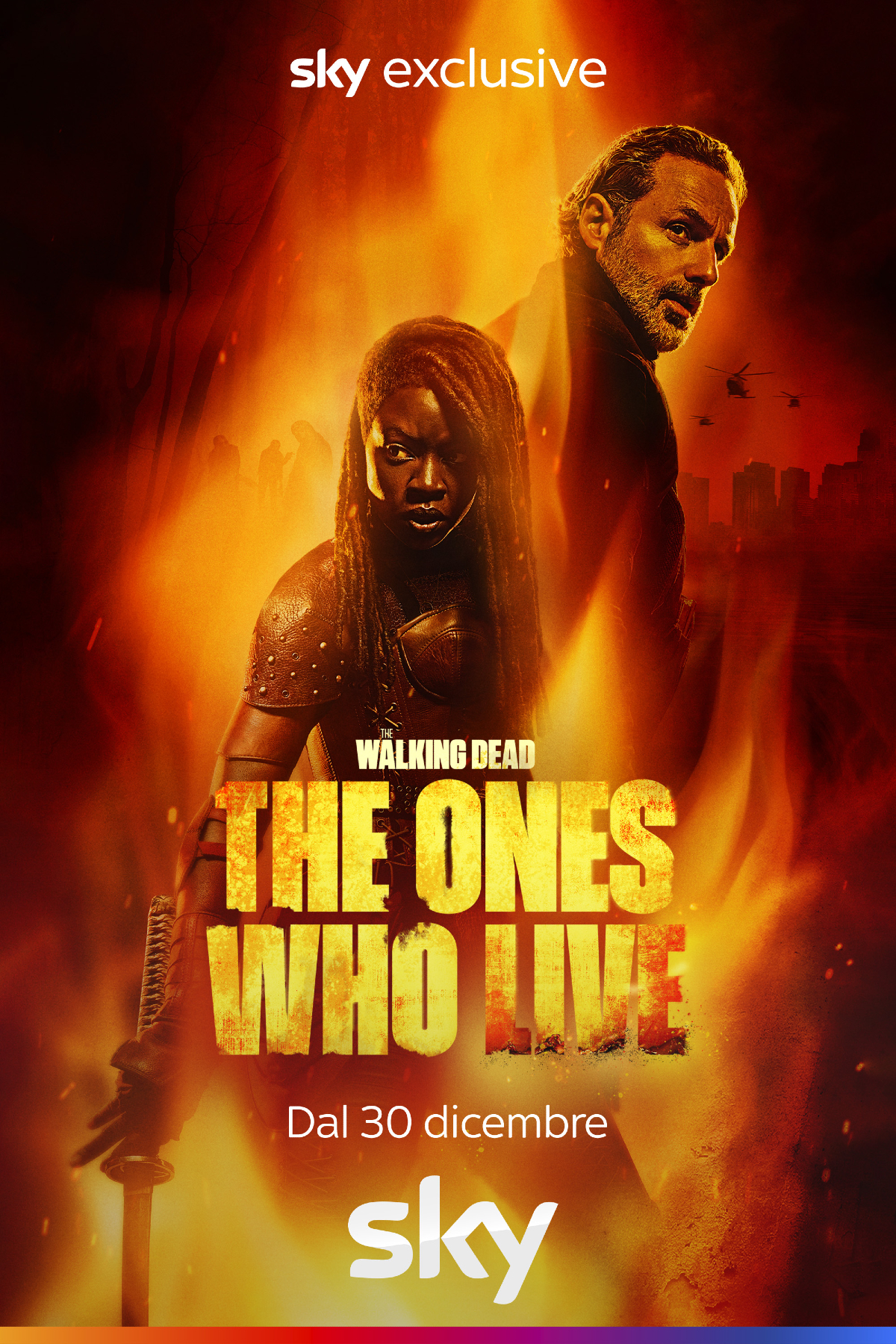 il poster di the walking dead the ones who live - nerdface