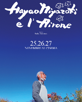 il poster del documentario hayao miyazaki e l'airone - nerdface