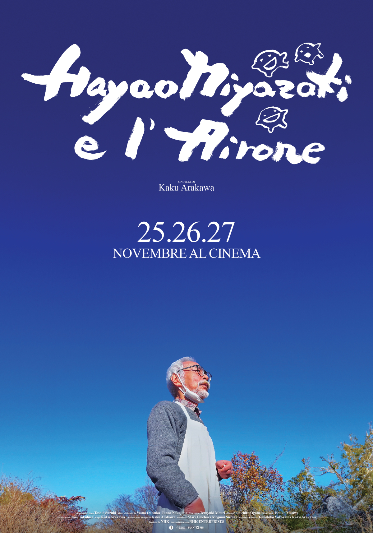 il poster ufficiale di hayao miyazaki e l'airone - nerdface