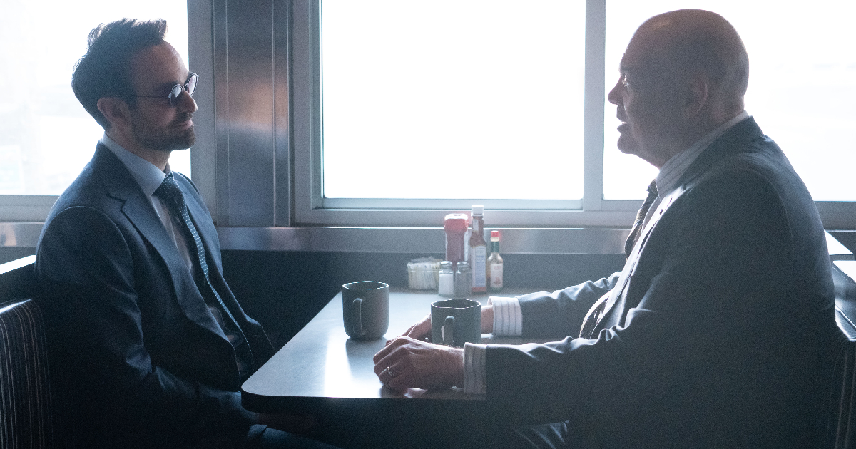 matt murdock e kingpin parlano nel trailer di daredevil rinascita - nerdface