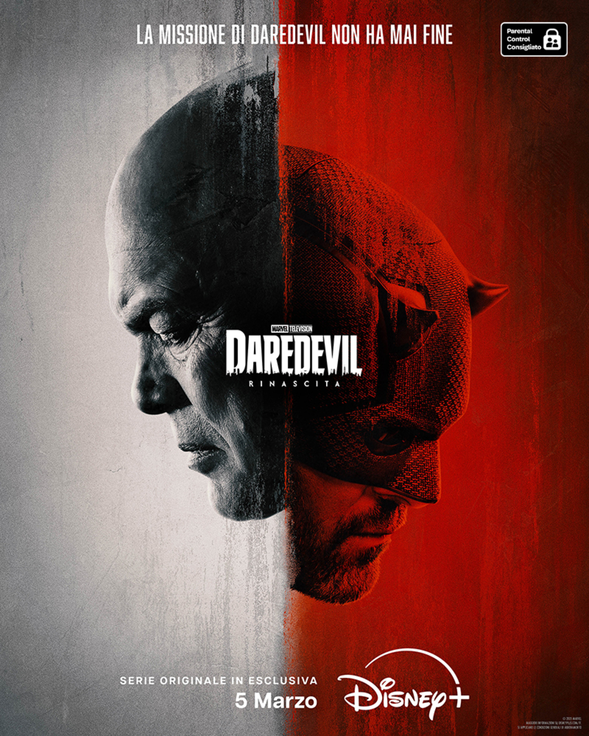 il poster ufficiale di daredevil rinascita - nerdface