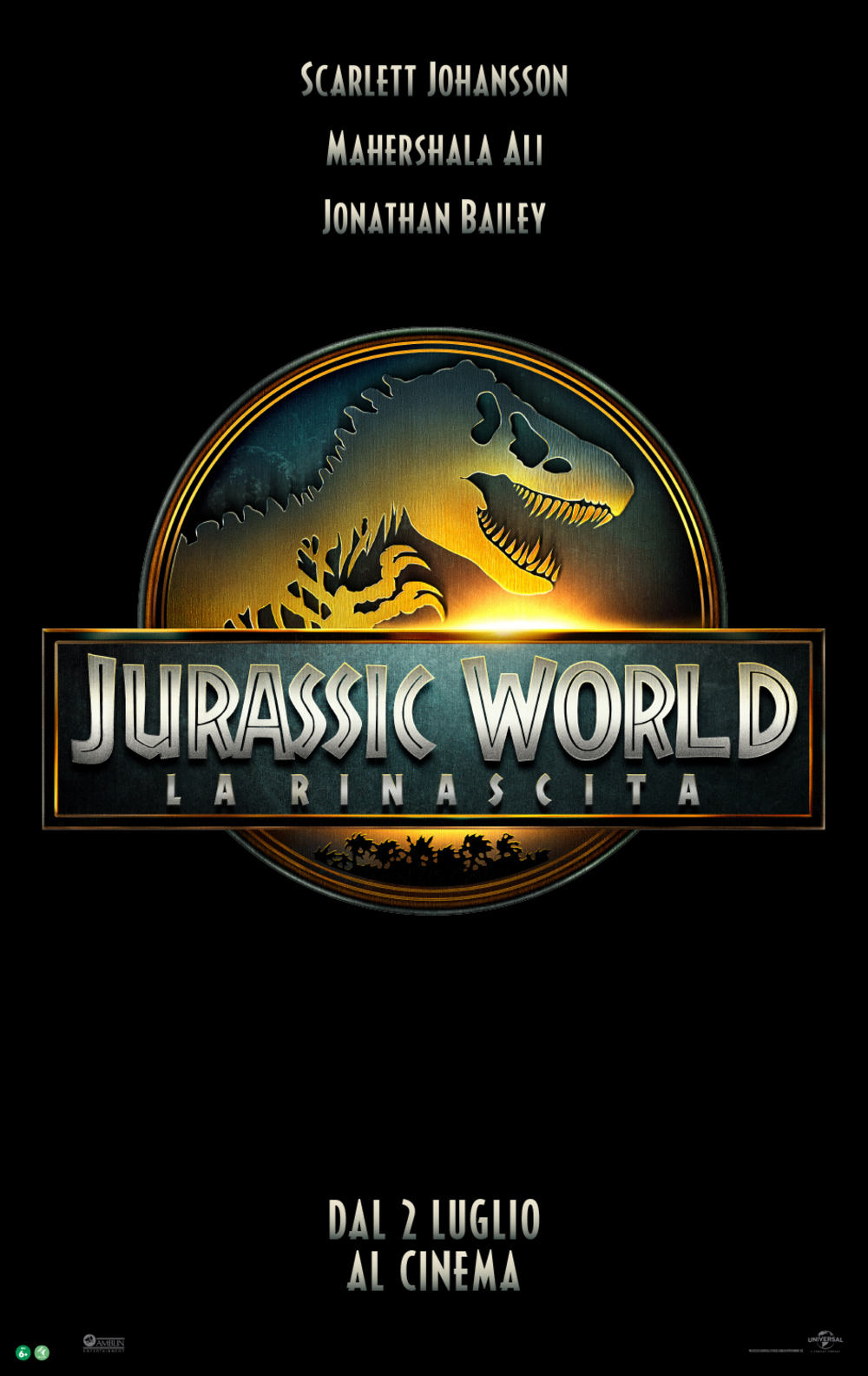 il poster ufficiale di jurasssic world rinascita - nerdface